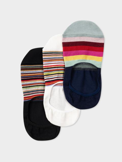 Paul Smith Women's Stripe Loafer Socks Three Pack