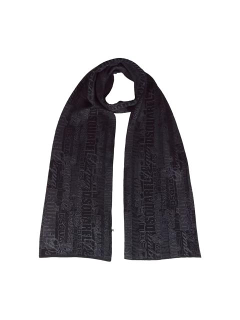 DSQUARED2 jacquard-logo scarf