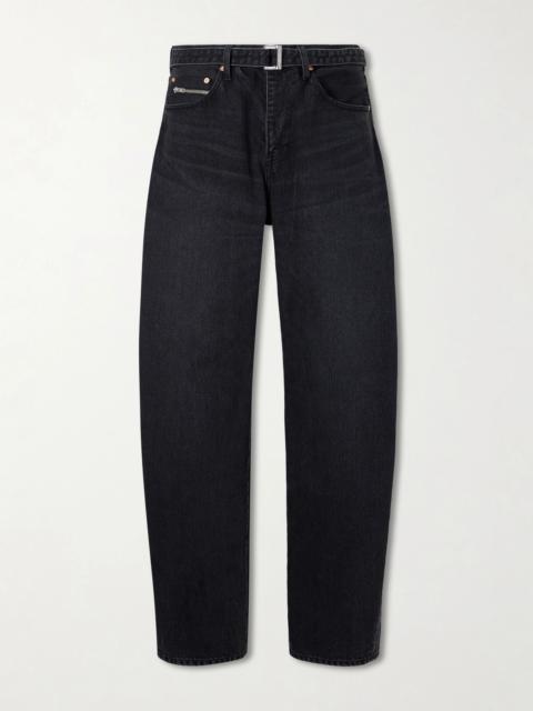 sacai Wide-Leg Belted Jeans