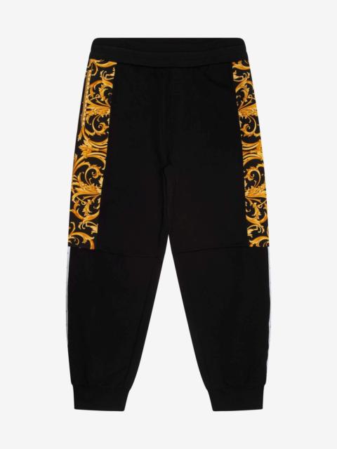 VERSACE Versace Black Barocco Insert Sweat Pants