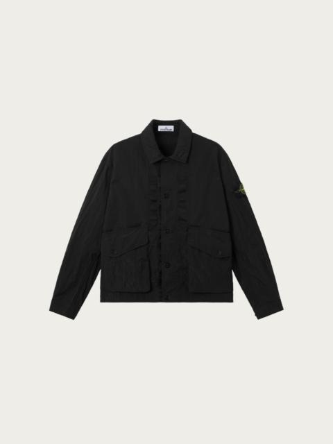Stone Island Warped Rib Nylon-TC Jacket - Military Green