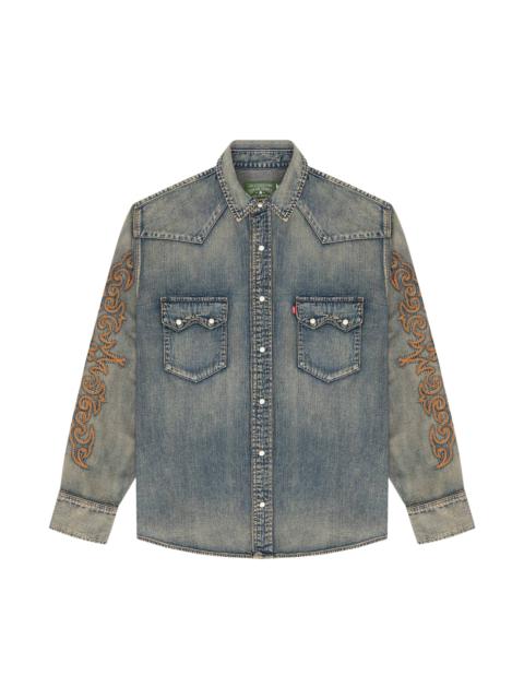 Levi's Levi's x Denim Tears Western Stitch Denim Shirt 'Worn Indigo'