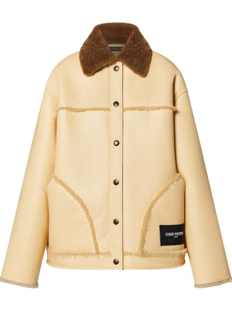 Louis Vuitton Reversible Boxy Shearling Jacket