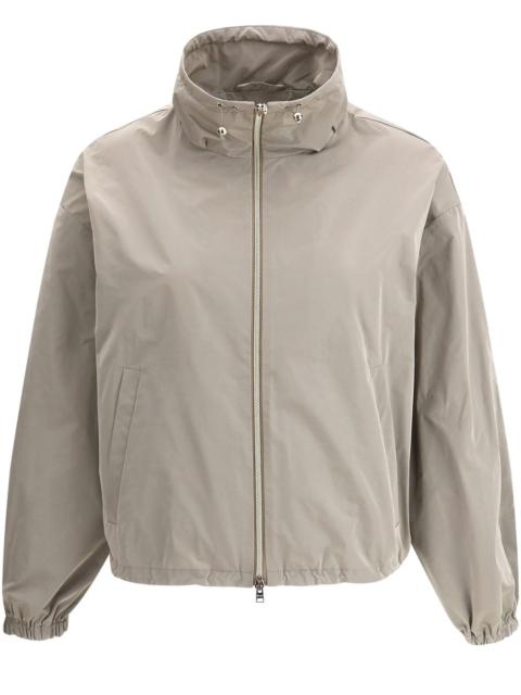 Herno drawstring-collar jacket