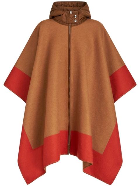 Etro Pegaso-jacquard fine-knit cape