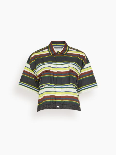 sacai Stripe Shirt in Yellow