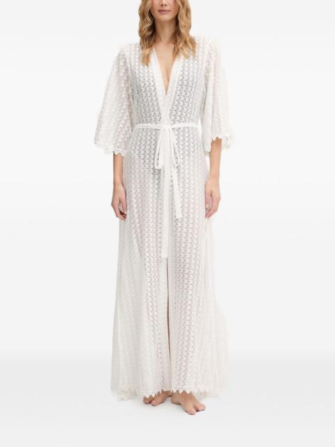 MELISSA ODABASH Tali lace belted kaftan