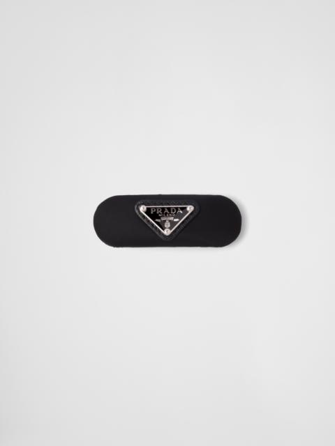 Prada White Enamel Hair Clip