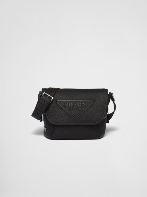 Leather bag with shoulder strap