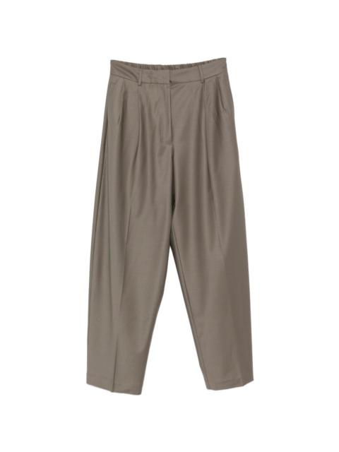 CORDERA pleated virgin wool trousers