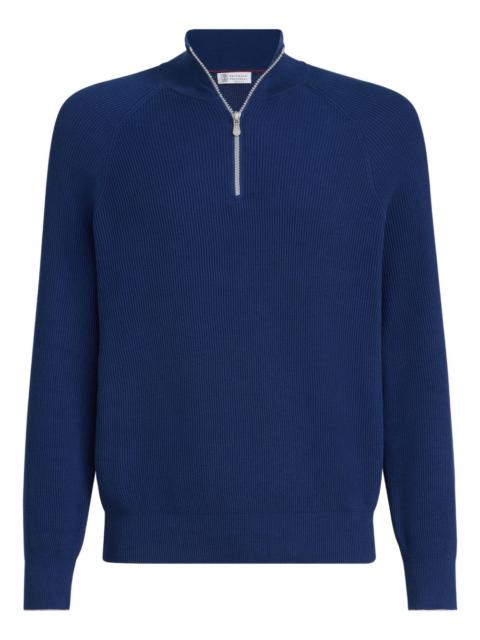 Brunello Cucinelli zip cotton sweater