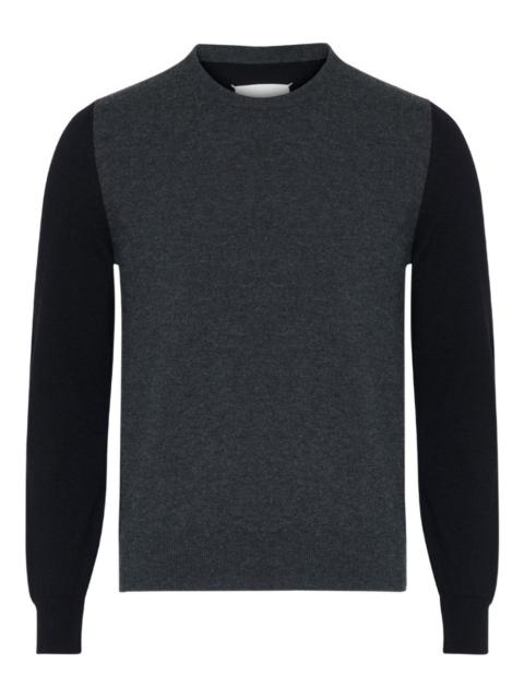 Maison Margiela contrast-panel wool sweater