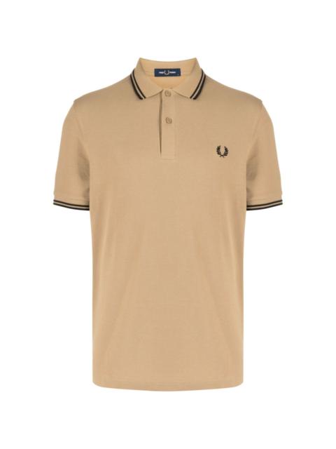 Laurel Wreath-embroidered polo shirt