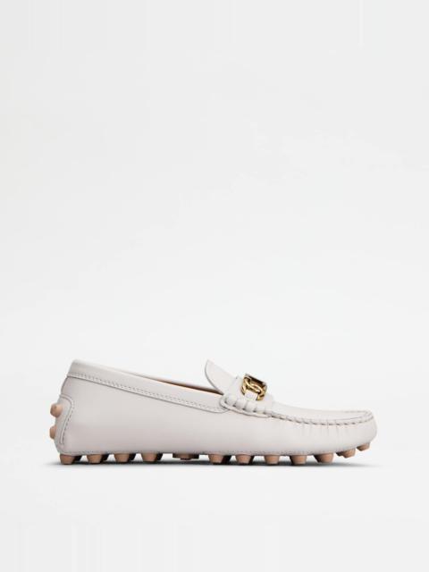 Tod's TOD'S GOMMINO BUBBLE IN LEATHER - WHITE