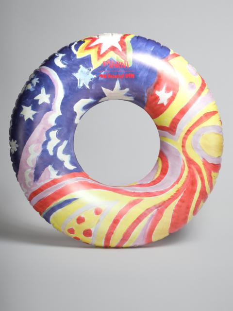 Marni MARNI X NO VACANCY INN - INFLATABLE RING WITH GALACTIC PARADISE PRINT