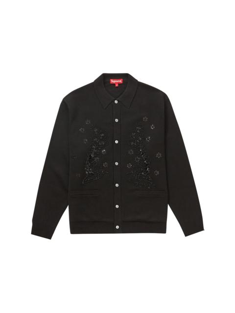 トップス Supreme Herringbone Cardigan Navy S Size Supreme Herringbone Cardigan Navy Men's - SS25 - GB