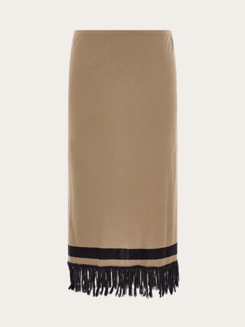 FERRAGAMO Skirt with fringe detail