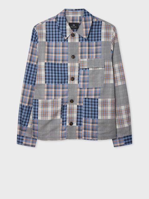 Paul Smith Blue Patchwork Check Chore Jacket