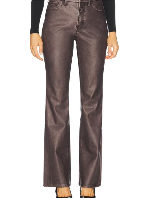 GOOD AMERICAN Good Classic Bootcut Faux Leather Pants