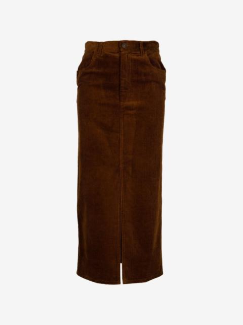 Isabel Marant Odalie corduroy midi skirt