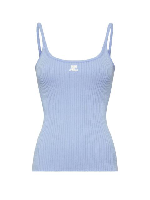 courrèges Rib Knit Tank Top