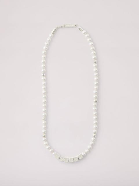 Pearl Letterblock Necklace