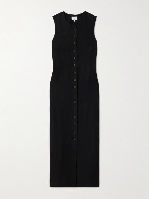 Citizens of Humanity + Argent twill midi dress Black