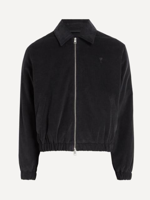 AMI Paris Corduroy Ami de Coeur Padded Zipped Jacket