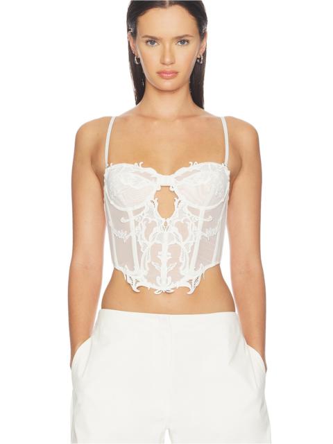 HAELO Wing Lace Crop Corset