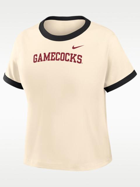 Nike South Carolina Ringer Mod Women's Nike College Cropped T-Shirt