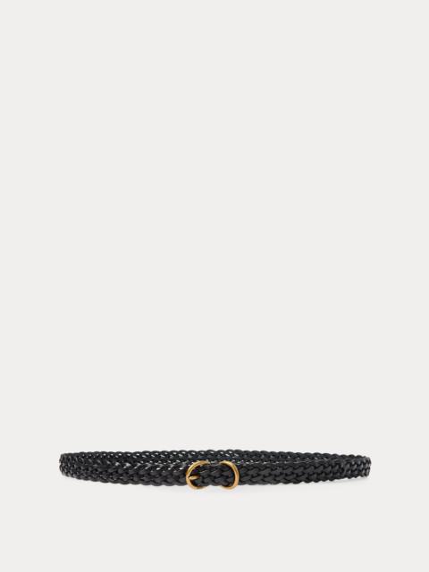 Polo Ralph Lauren Braided Vachetta Leather Skinny Belt