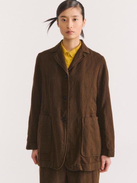 CASEY/CASEY LONG VAL JACKET - WOOLIN - BROWN