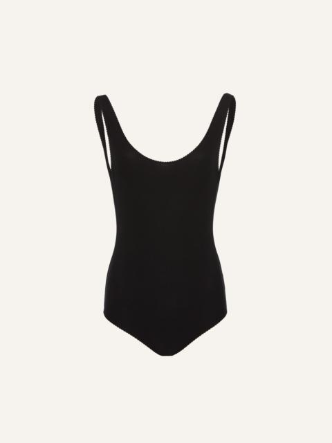 MAGDA BUTRYM Scoop-back bodysuit in black
