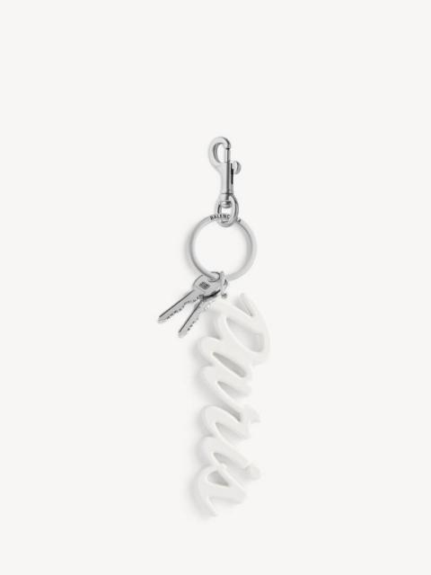 BALENCIAGA Charm/keychain Paris in White
