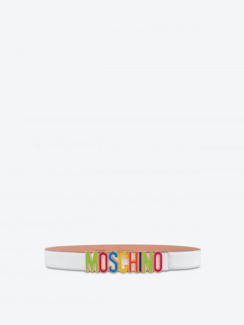 Moschino MULTICOLOR LOGO BELT