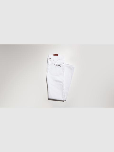 GUCCI Cotton denim pants with Horsebit