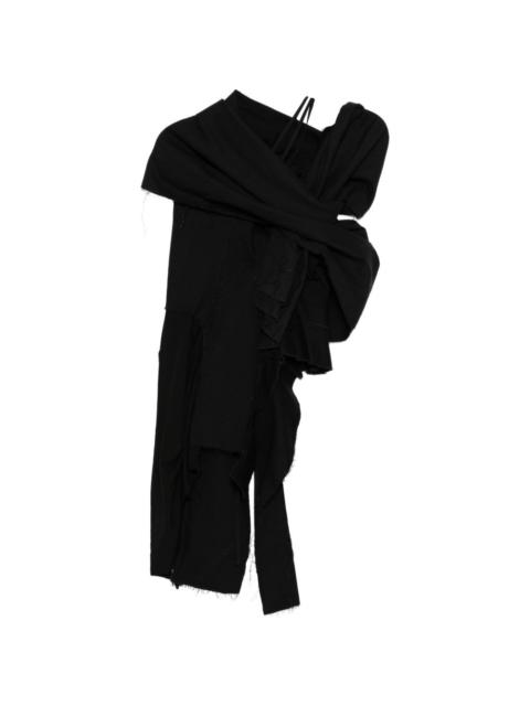 Yohji Yamamoto lace-up blouse