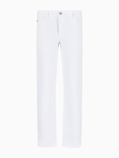 5-pocket, regular-fit trousers in linen and cotton