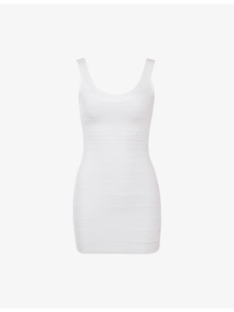 House of CB The OG Scoop-Neck Woven Bandage Mini Dress