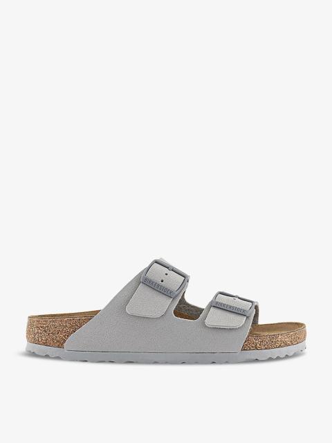 Arizona two-strap faux-leather sandals