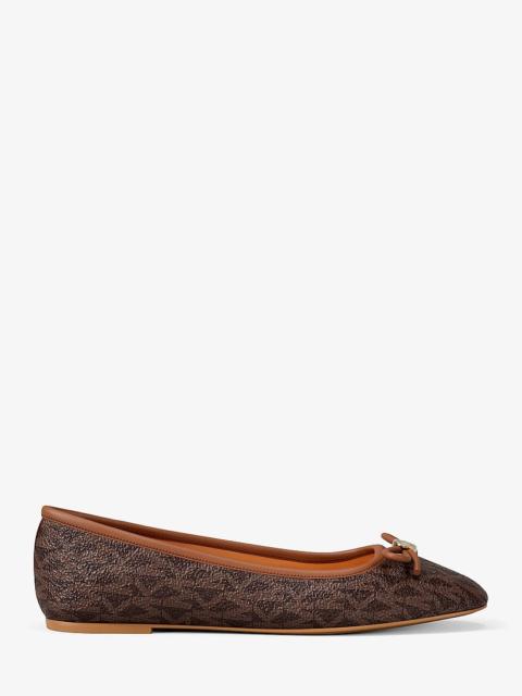 MICHAEL KORS Savannah Signature Logo Ballet Flat