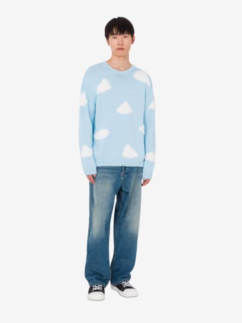 Moschino ORGANIC COTTON BLEND PULLOVER ARCHIVE CLOUD