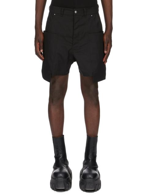 Rick Owens Black Concordians Stefan Cargo Shorts