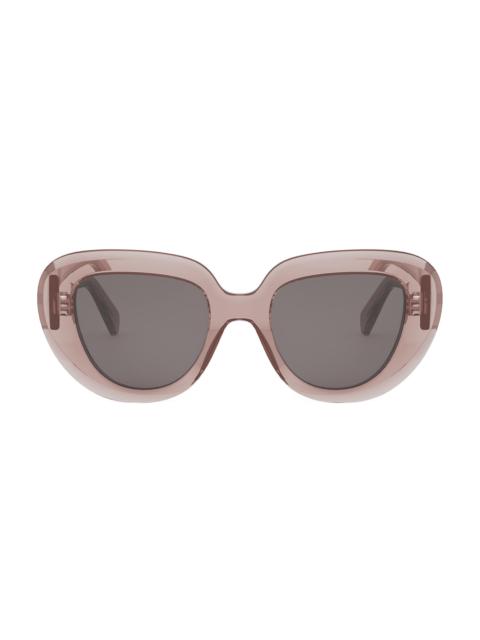 CELINE Women's 3 Dots 51MM Butterfly Sunglasses - Pink Smoke