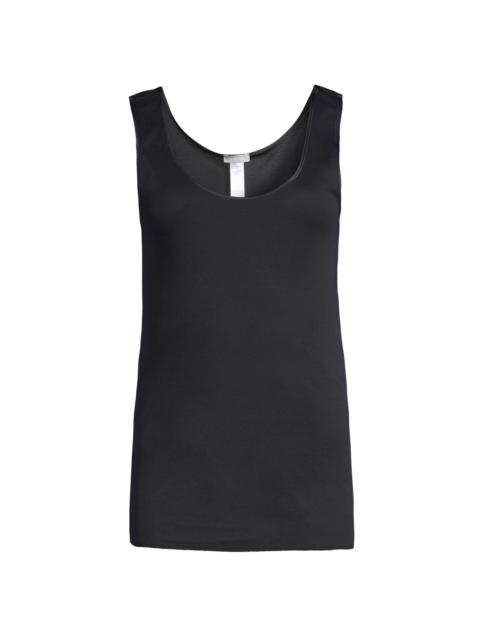 HANRO Women's Cotton Seamless Tank Top - Black