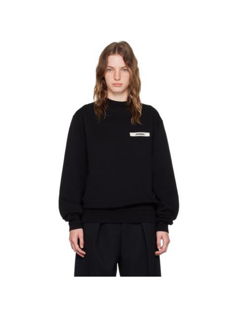 JACQUEMUS Black Les Classiques 'Le sweatshirt Gros Grain' Sweatshirt