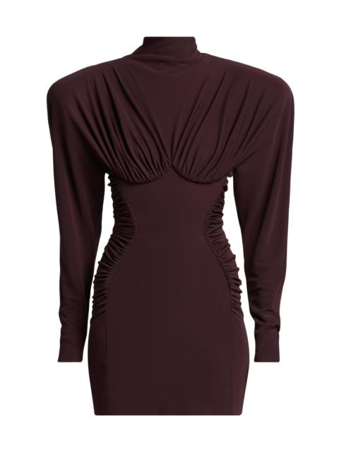 Stella McCartney Women's Draped Dolman Minidress - Chocolate