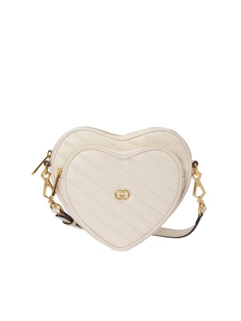 GUCCI Interlocking G Mini Heart shoulder bag