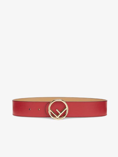 FENDI Red leather belt