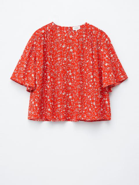 & Other Stories Gathered Crepe Blouse
